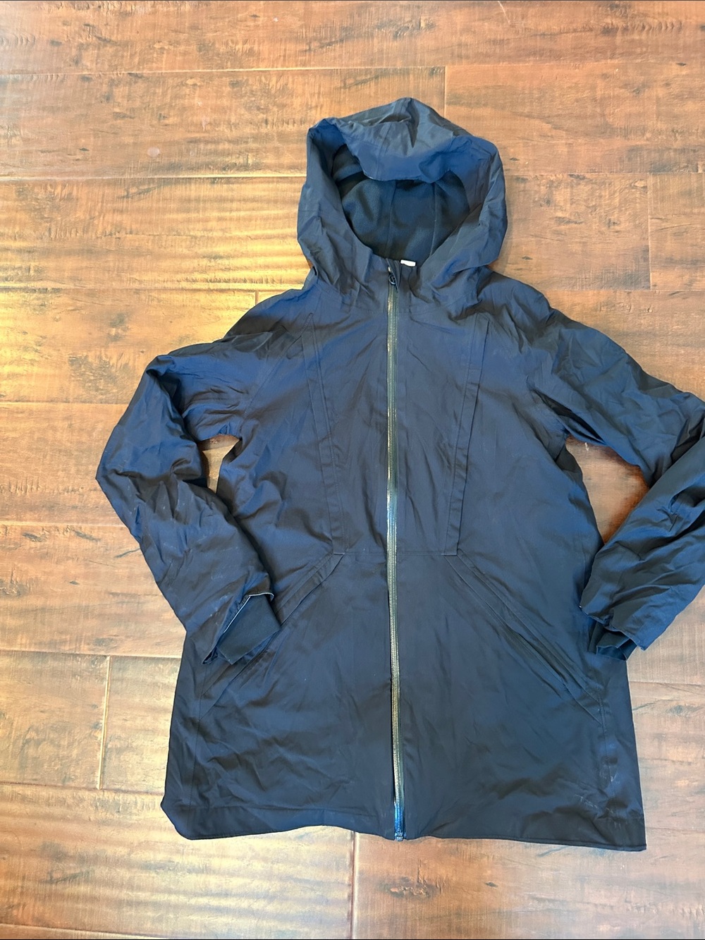 lululemon Ivivva black Hooded Kids jacket with Full Zip